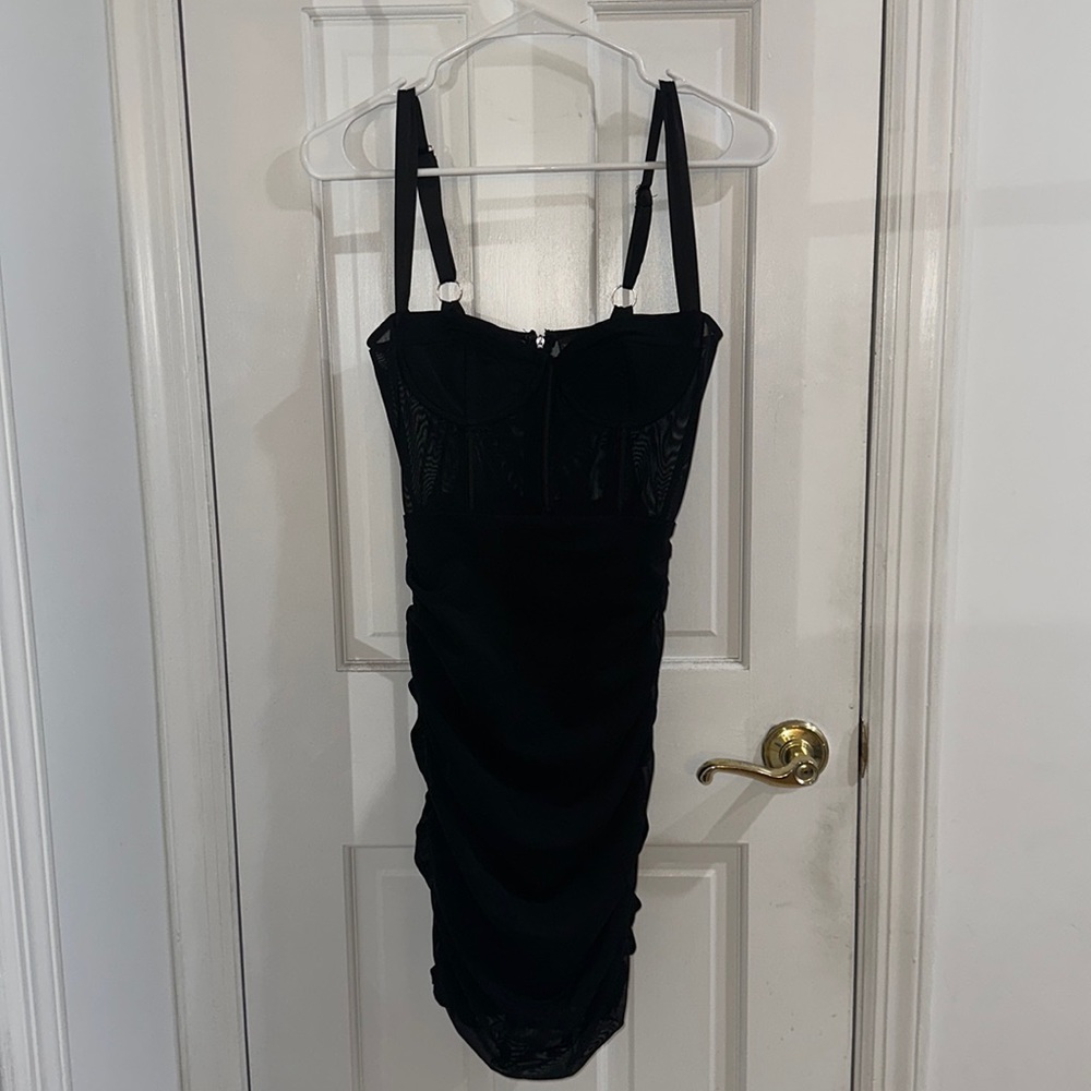White Fox Black Mini Dress Size Small